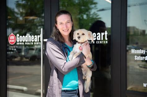 We chose one with a big heart on it to reflect our focus, which is to help people and their pets. . Goodheart animal health center